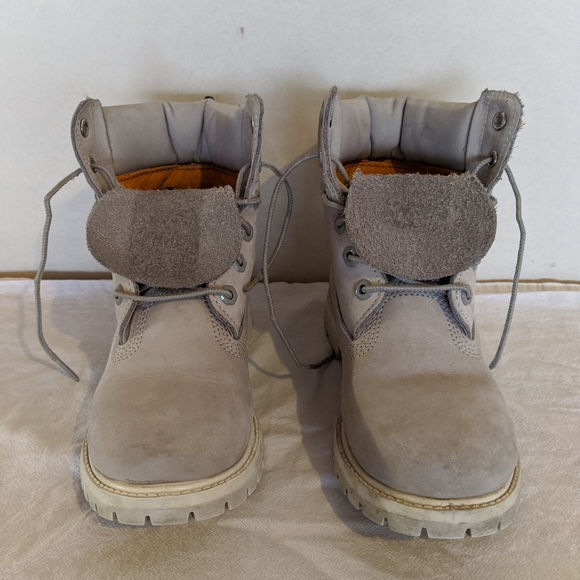 Timberland 6" Premium Waterproof Leather Boots - Gray Women’s Size 6 M R149M - Picture 4 of 8